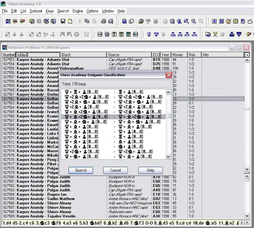 Suche nach Material im Endspiel