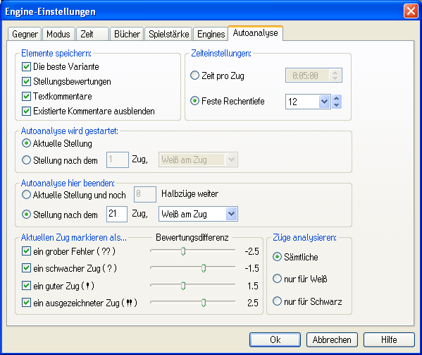 auto analysis mode settings2